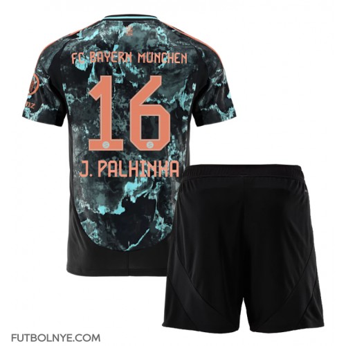 Camiseta Bayern Munich Joao Palhinha #16 Visitante Equipación para niños 2024-25 manga corta (+ pantalones cortos)